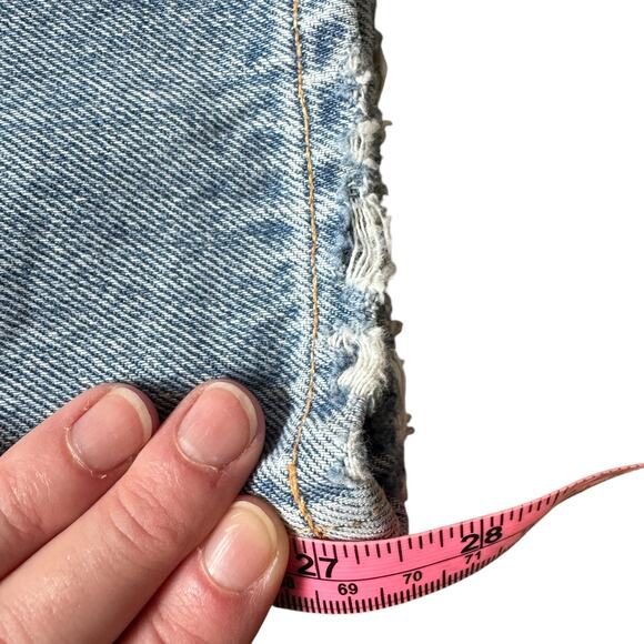 AGOLDE 90s Mid Rise Loose Fit Jeans Fall Out Distressed - Picture 11 of 12